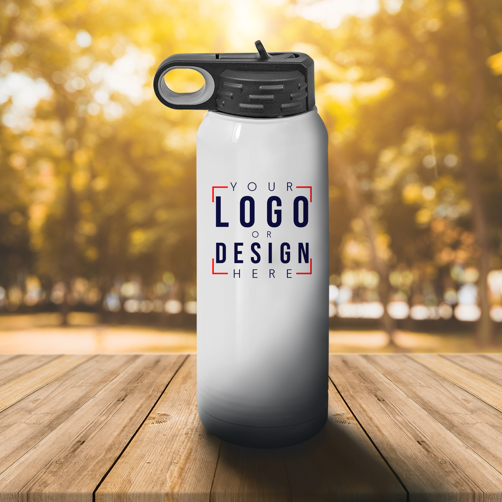 Personalized 30 oz. Water Bottle with Sports Cap